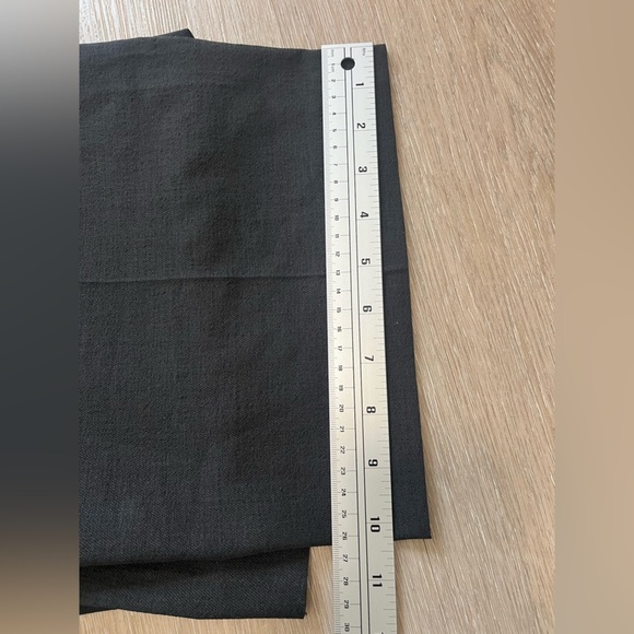 🇰🇷 Grey linen style wide leg trousers crop - Picture 12 of 13